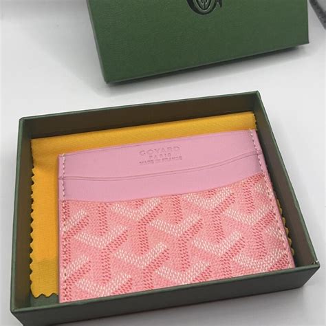 goyard card holder pink|goyard card holder cost.